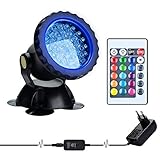 ★ Amplio uso -Ideal Aquarium Spotlight Underwater para acuario, fuente o estanque, ilumina y colorea el acuario, anima el estanque del jardín para obtener una atmósfera y belleza ideales (Nota: si tu producto tiene algún problema, por favor contáctanos por primera vez, la promesa lo resolverá).