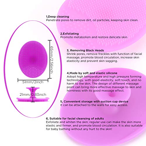 6 pennelli per labbra in silicone e 2 pennelli per...