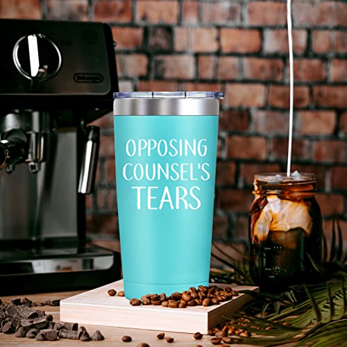 Spenmeta Lawyer Gifts For Men - Opposing Counsels Tears - Funny Defense Attorney Court Cup - Lawyers Graduate Law Student Graduation, Birthday, Christmas Gifts, 20Oz Lawyer Tumbler #TOP2