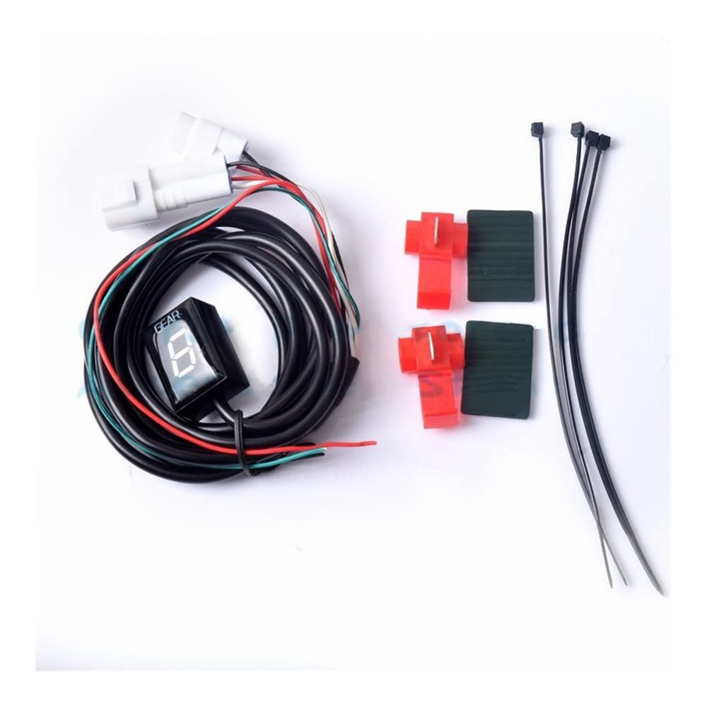 Indicador Marchas Moto Medidor Digital de Velocidad L para Moto, indicador Marcha 1-6 Niveles Apto para Bolt Non ABS 2013 2014 2015 2016 Rojo Azul Verde A109