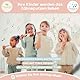 Elektrische zahnbürste kinder - kinderzahnbürste elektrisch - sonicare kids - Musikalisch - 100 Tage Autonomie - Wiederaufladbar - Von Zahnärzten empfohlen (Rosa, 1-3 Jahre)