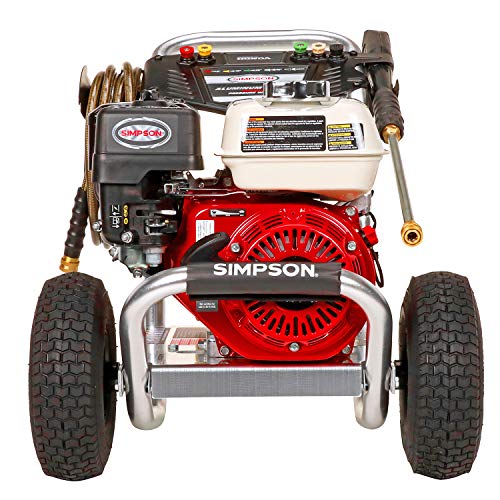 SIMPSON Cleaning ALH3228-S Aluminum Gas Pressure Washer Powered by HONDA GX200 3400 PSI at 2.5 GPM