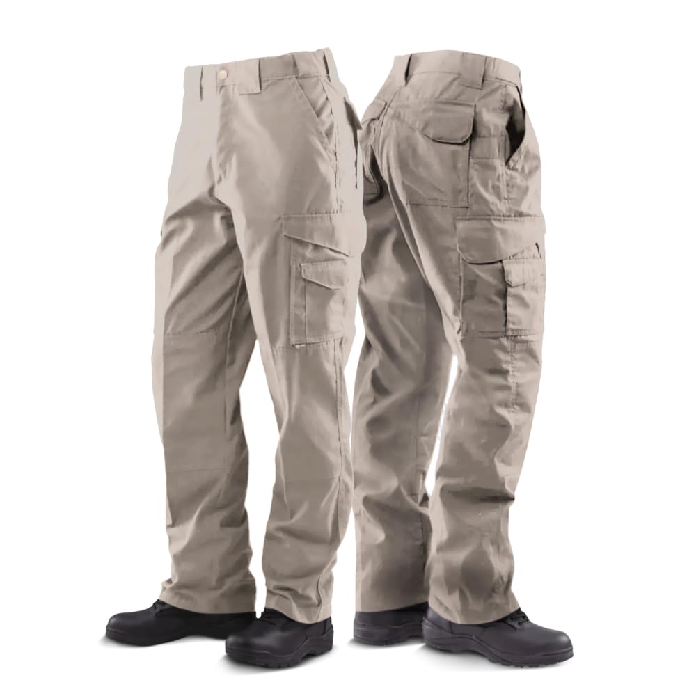 Tru-Spec 24-7 Original Tactical Pants for Men - Water-Resistant Cargo Work Pants with Concealed Carry and Knee Pad Openings