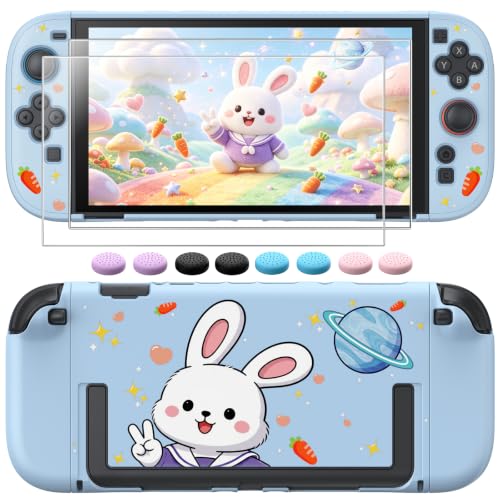 Image of WAXITY Switch 2 Cute Protective Case, Dockable Hard Cover Shell Accessories