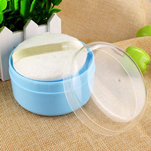 PixNOR — 6 peças de esponja de pó para cosméticos corporais de bebê, capa transparente para esponja