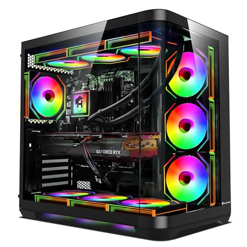 HAJAAN PhantomX Gaming Desktop PC, Intel Core i9-12900K, GeForce RTX 5060 8GB, 32GB DDR4, 1TB NVMe SSD, Liquid Cooling, Wi-Fi Ready, Windows 11 Pro