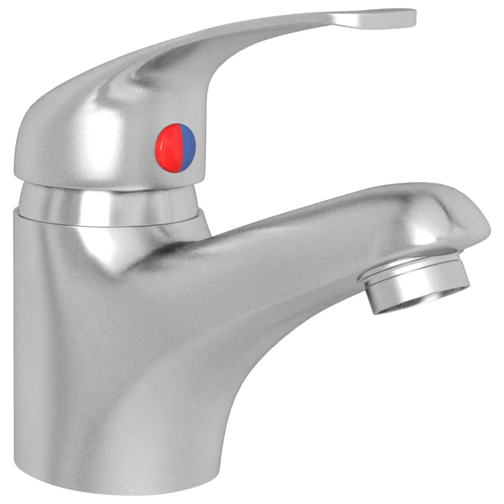 Mangloder - Grifo mezclador monomando (13 x 10 cm, con cartucho de cerámica, para cocina, baño, ducha, bañera y lavabo, grifo monomando con superficie cromada, incluye mangueras flexibles y accesorios