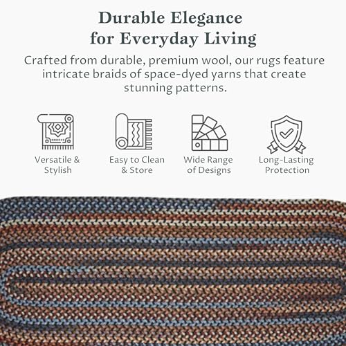 Rhody-Rug-Astoria-AS82-Black-Rock-2-x-6-Oval-Runner-Durable-Braided-Area-Rug-Home-Decor-Floor-Mat-or-Kitchen-Rug-Easy-Care-Ideal-for-High-Traffic-Areas-Made-in-USA Rhody Rug Astoria AS82 Black Rock 2 x 6 Oval Runner Durable Braided Area Rug Home Decor Floor Mat or Kitchen Rug Easy Care Ideal for High Traffic Areas Made in USA