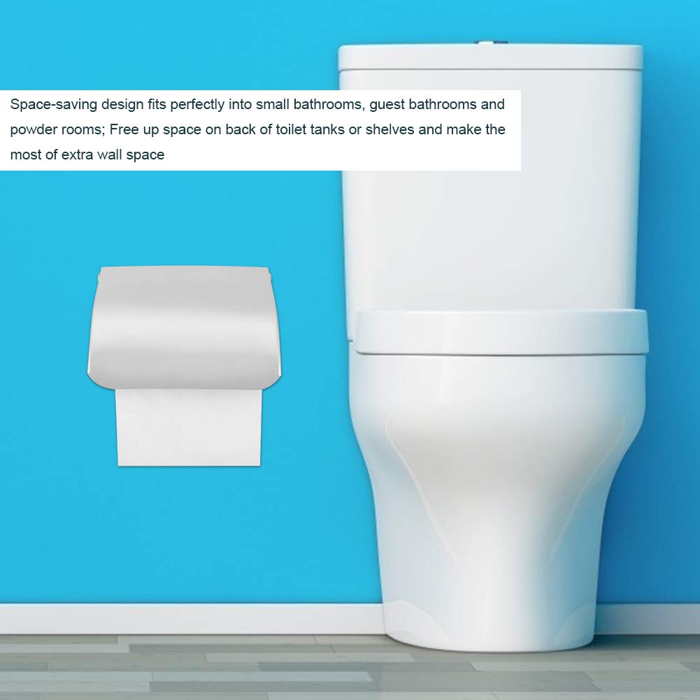 Garosa Toilettenrollpapierhalter, Edelstahl -Badezimmer -Tissue Regal mit Lagerung für die Heimrestauralbar und die öffentliche Toilette, die aus Robustem Material Gebaut Wurde