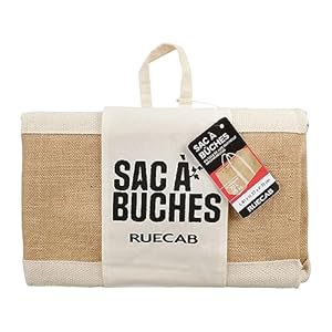 Sac à Bûches en Jute Naturelle Imperméabilisé RUECAB