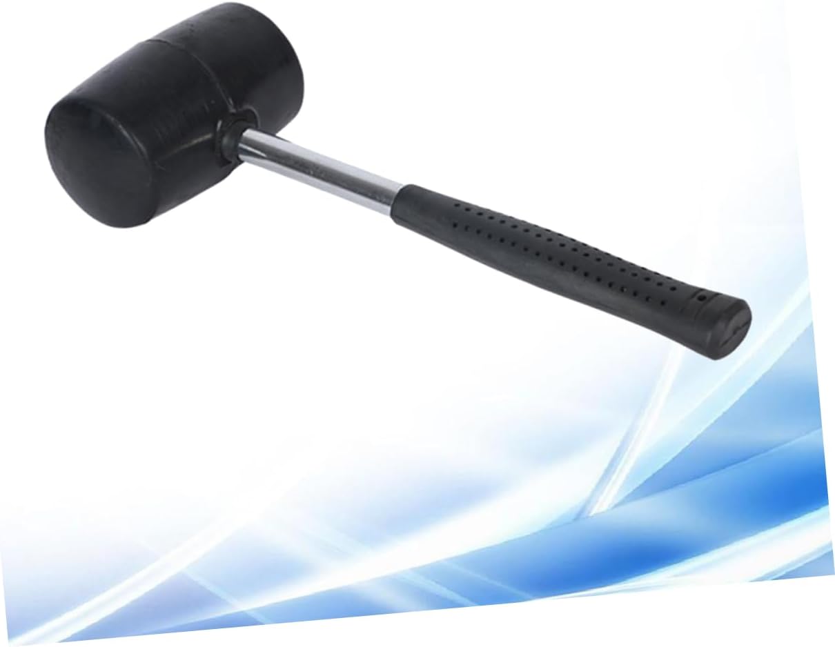 ARTIBETTER 2pcs Steel Handle Rubber Mallet for Tile Installation Non-marring Hammer for Flooring Woodworking and Home Renovation Comfortable Grip and Flexible Design