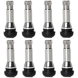 Circuit Performance Chrome Rubber Valve Stems TR414 38mm (8 Pieces)