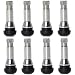 Circuit Performance Chrome Rubber Valve Stems TR414 38mm (8 Pieces)