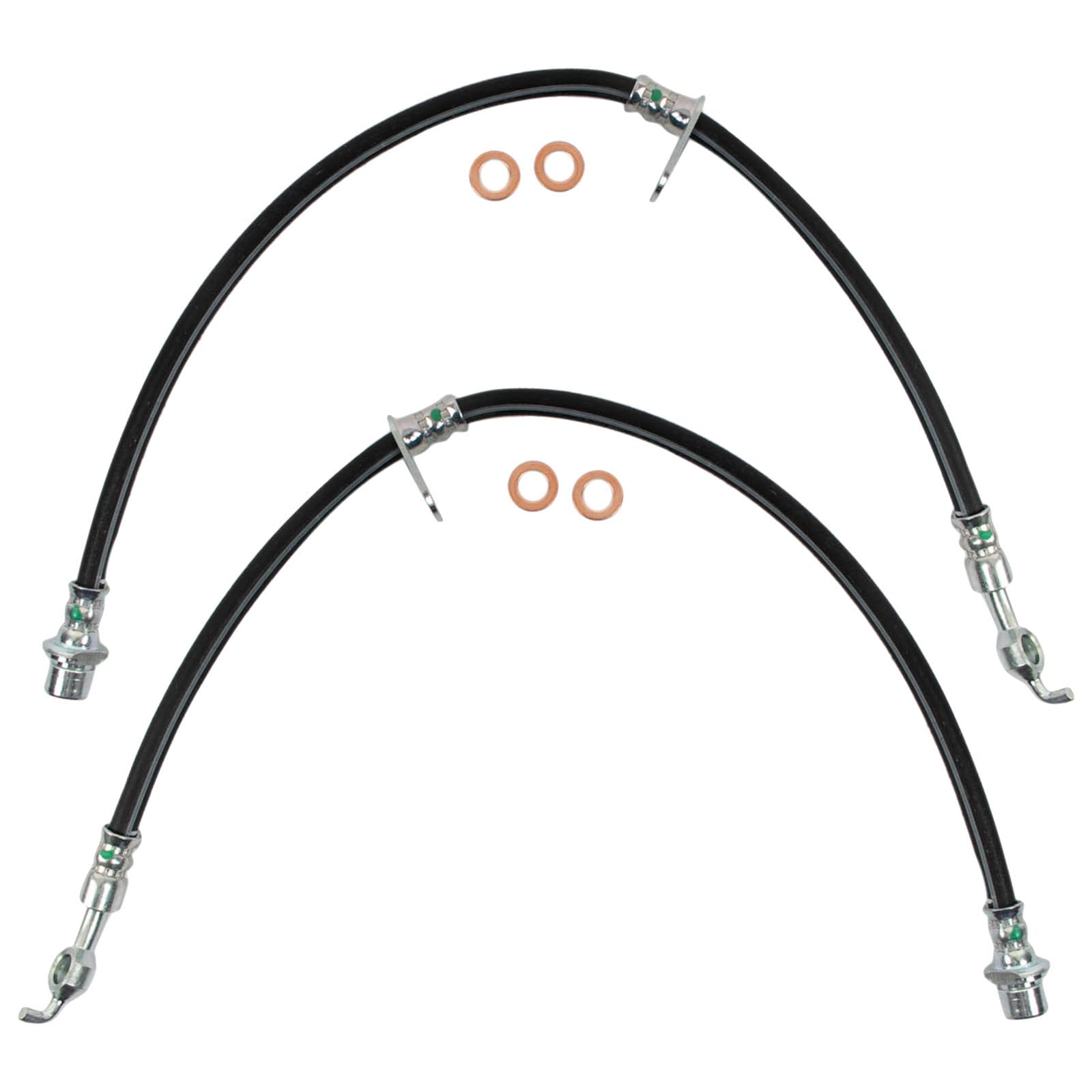 TRQ Front Brake Hose Set