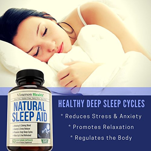 Natural Sleep Aid Pills with Valerian, Melatonin and Natural Herbs. Premium Quality Sleeping Supplement with Chamomile, Vitamin B6, L-Tryptophan, Ashwagandha, L-Taurine, St. John's Wort, L-Theanine - Thumbnail 7