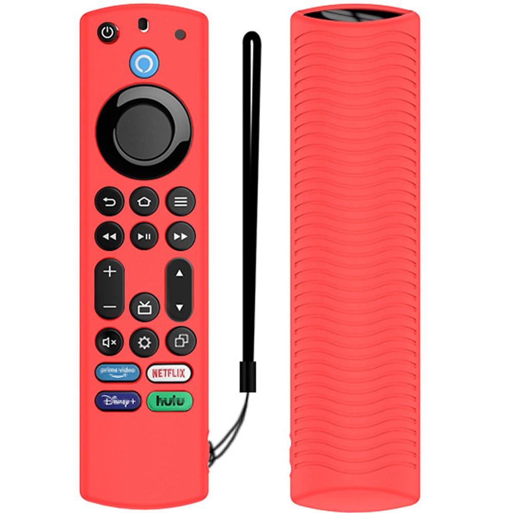 Silicone Custodia Remota per telecomando Firestick 4K Max/Toshiba/Insignia Alexa Stimme telecomando vocale Erweitert Guscio Protettiva,Antiscivolo Cover Copertura