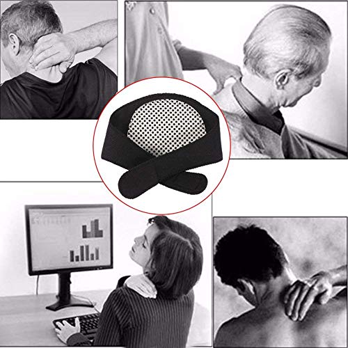 LHKJ Selbsterwärmende Nackenbandage,Nackenstütze Cervikalstütze für Gelenk und Muskelschmerzen im Nacken