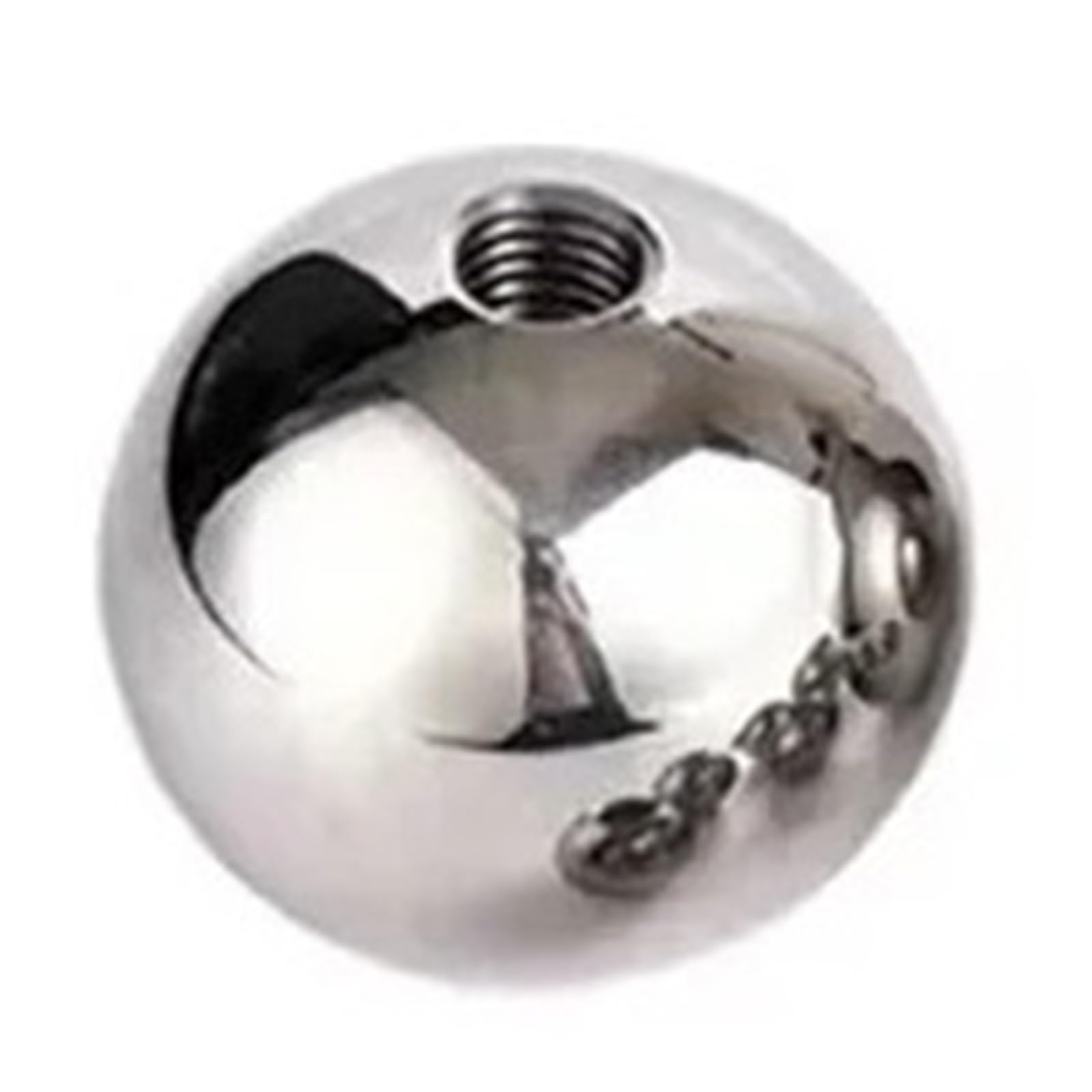 Stainless Steel Drilling Balls Threaded Steel Balls M2-M12 5-60mm Stainless Solid Half-Hole Beads Spherical Nut Metal Ball Heads for Bike Bicycles Skateboard(M10(1pcs),17mm)