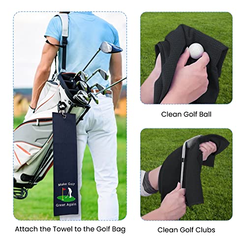 Funny Golf Towel - Embroidered Golf Towels For Golf Bags With Clip - Personalized Golf Towels For Golf Bags For Men Women - Golf Gift For Men Husband Boyfriend Dad Golf Fan #TOP5
