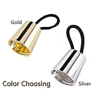 Vista 3 de 2 unidades de bandas elásticas de metal para el cabello, bandas elásticas para el cabello, coleta de caballo, hebillas, accesorios para envolver
