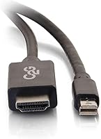 Vista 10 de C2G Legrand - Cable adaptador Mini DisplayPort a HDMI, adaptador de DisplayPort macho a macho, adaptador DisplayPort negro a HDMI, convertidor