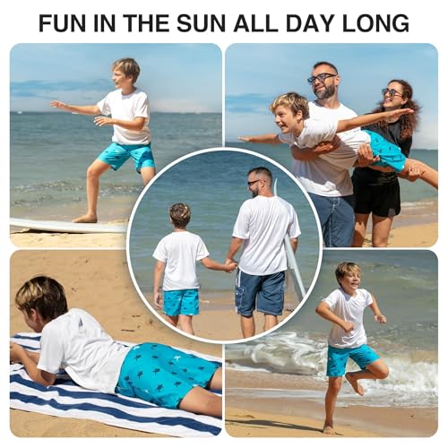 Image of Kanu Surf Boys' Terrapin Turtle Quick Dry Beach Board Shorts Swim Trunk