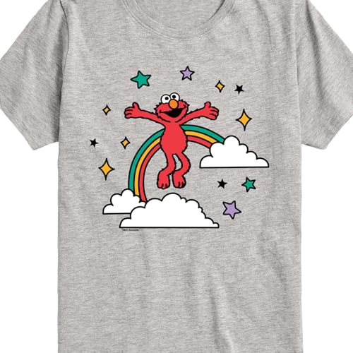 Sesame Street - Elmo with Rainbow - Toddler and Youth Short Sleeve Graphic T-Shirt2