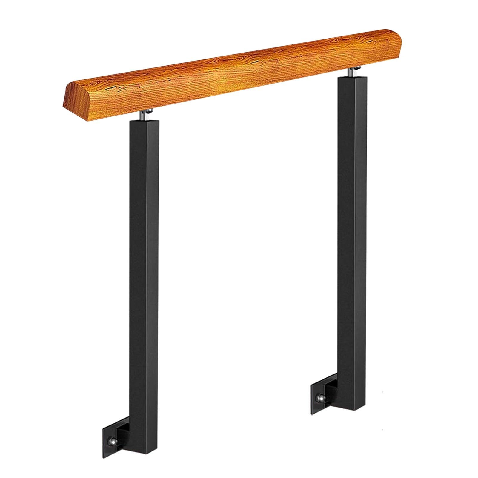 Gyeqxkt Height 85Cm Adjustable Slope Transitional Stair Handrail For Indoor And Outdoor Use, Side Mount Design For Concrete And Wooden Steps
