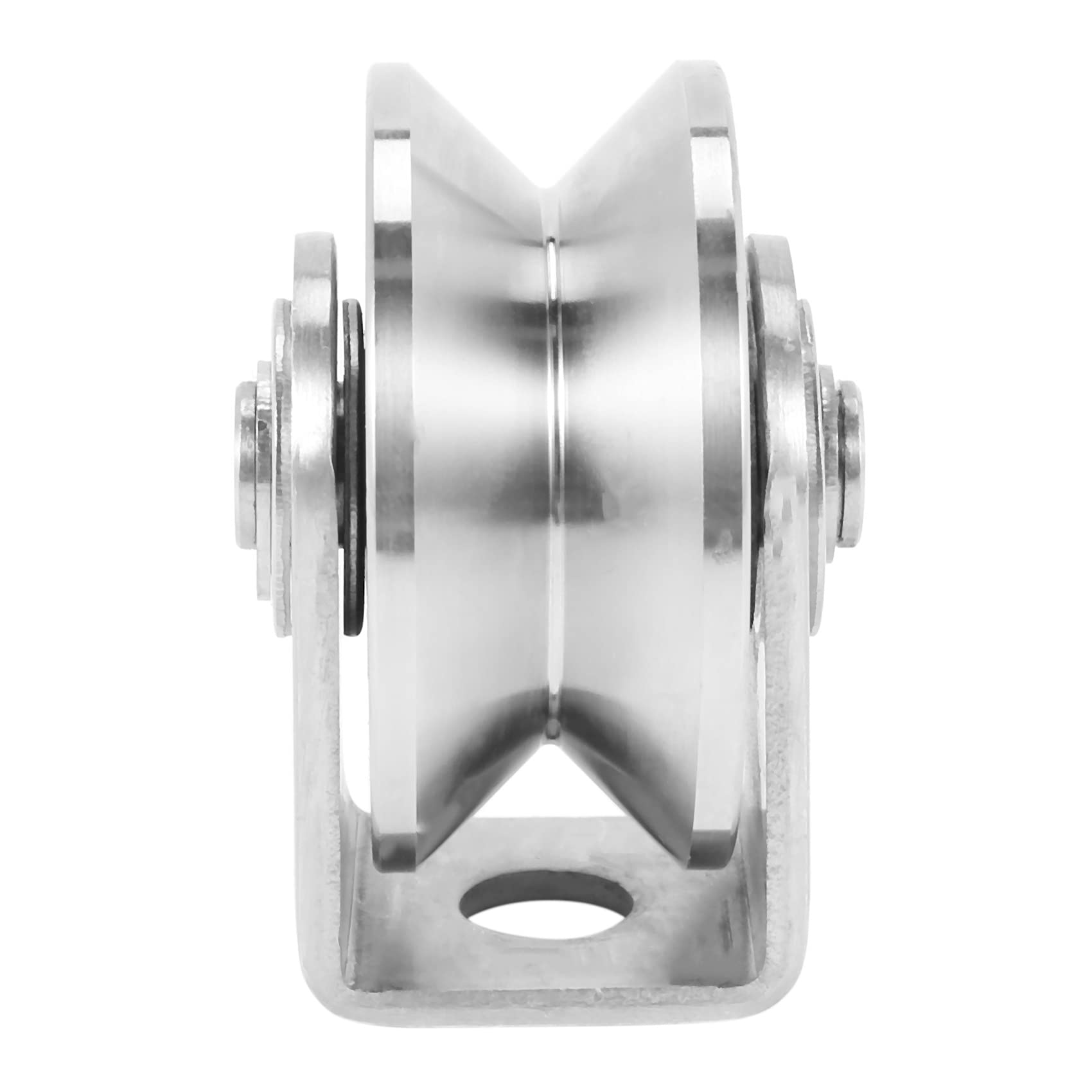 Poulie en V Rail Wheel en Acier 304, 2 Pouces, Diam 48 mm