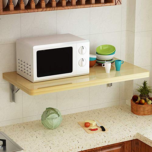 Table pliante murale rustique bois bureau ordinateur pliable cuisine