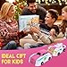 SOYUOI 2-in-1 Mars Deer Transformation Car Toy -Magnetic Collision Robot & Dinosaur Deformation Toy for Kids | Exciting Gift for Boys and Girls | Perfect for Birthdays and Christmas (Pink)