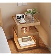 Amazon.co.jp: [SAQIANRE］ ナイトテーブル サイドテーブル ベッド横