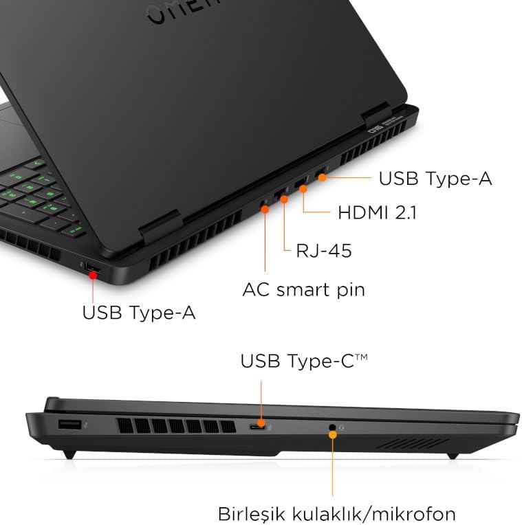 HP Omen Max 16 | NVIDIA® GeForce RTX™ 5060 | Intel® Core Ultra 7 255H | 32 GB DDR5 RAM | 1 TB SSD | 16GB | 16 inç 60-165 Hz 3 ms IPS Ekran | FreeDOS | Oyun Bilgisayarı | BQ1Y9EA - Görsel 4