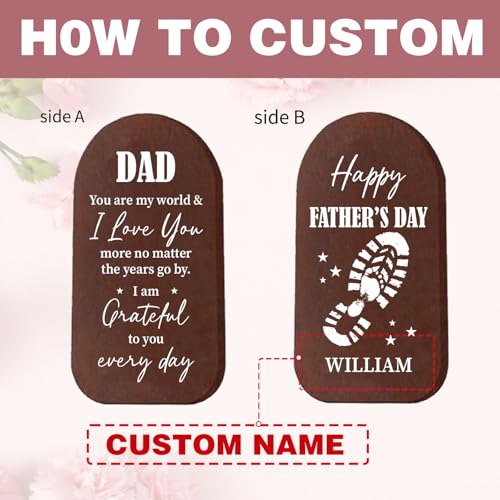 Image of ASTARIN Custom from Daughter Son, Thank You Birthday Gift Wind Chimes for Dad Grandfa Husband, Outdoor Indoor Decoration Windchimes, Father Pappy Gift