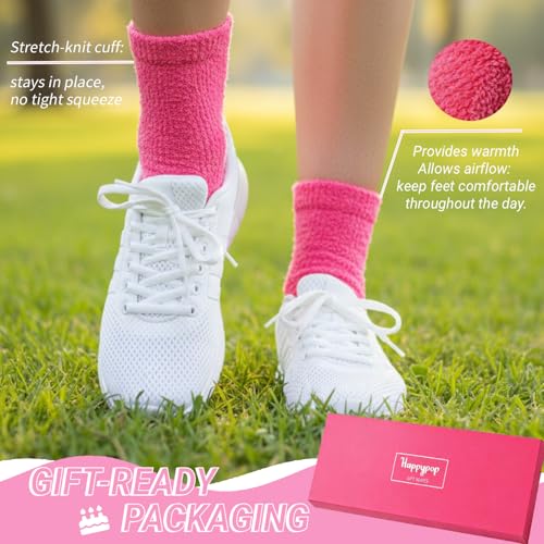 Image of HAPPYPOP Birthday Gifts Ideas for Women - January February March Birthday Socks in Pink