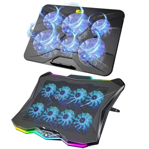 Base para Laptop con 8 Ventiladores y Ángulos Ajustables miniatura 1