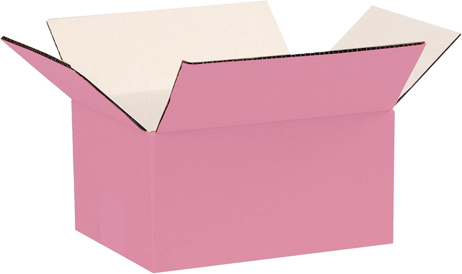 Ucanpack 10x8x6" Cardboard Storage Box, 25 Pcs Large Moving Boxes, Made In USA- Shipping Boxes For Small Business,1/8 Thick Pink Corrugated Shipping Box, Custom Box For Craft