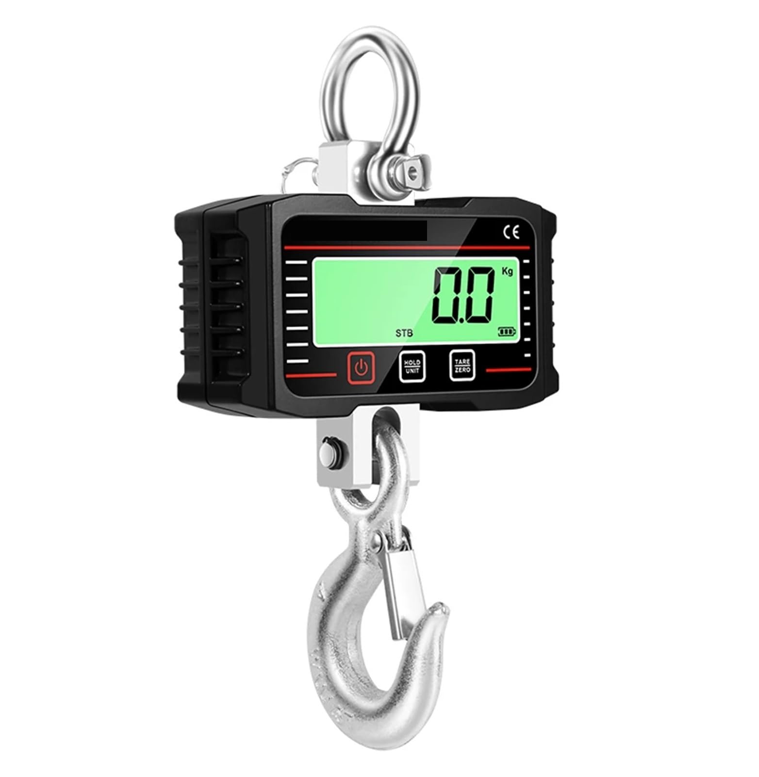 Digital Crane Scale, 2000kg Digital Crance Scale Electronic Heavy Duty Weight Hook Crane Weighing(Nero)