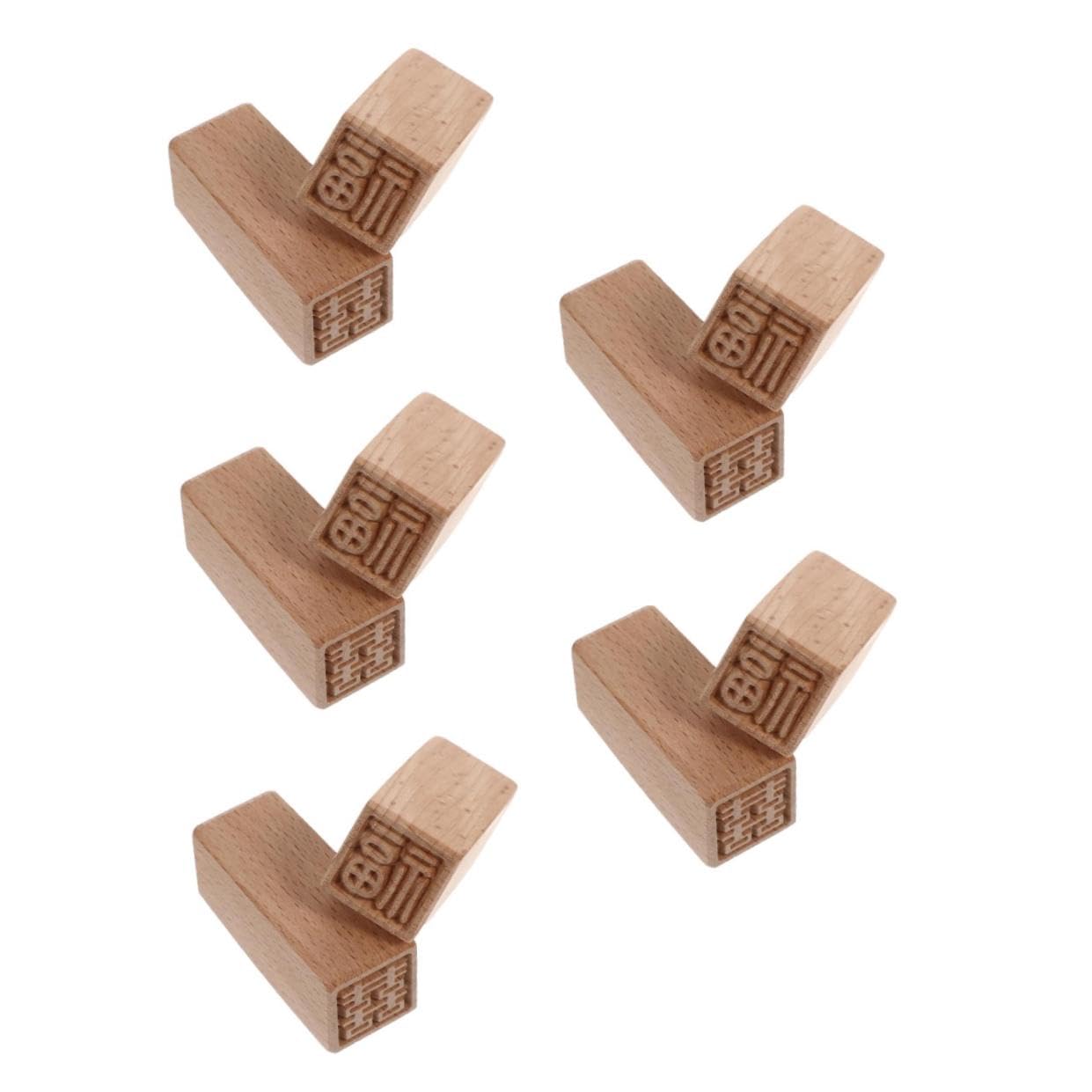 NUOBESTY 10piezas Molde De Pastel De Madera Sellos Creativos Para Postres Sello De Repostería Para y Manualidades Para Tartas y Galletas