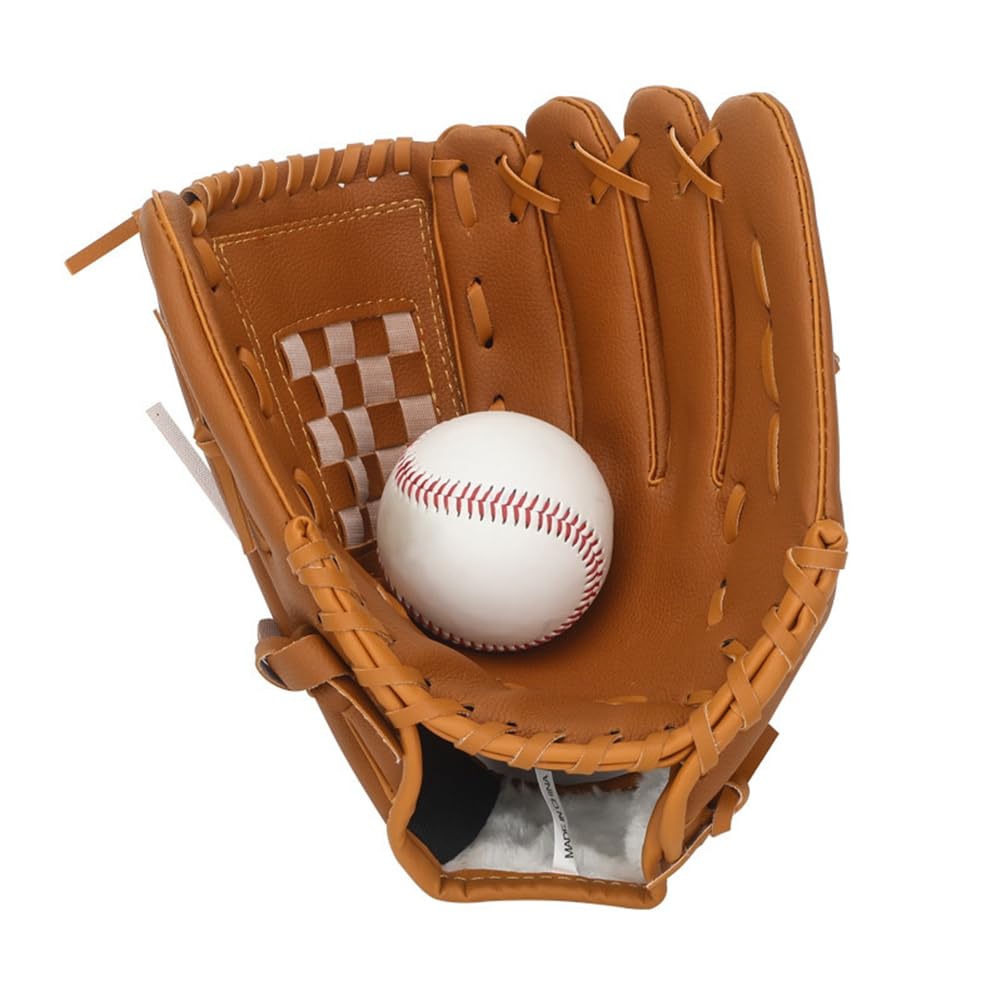 Guantes de Béisbol para Práctica de Entrenamiento de Mano Izquierda para Deportes Al Aire Libre, Guantes de Bolsillo para Jugadores de Mano de Lanzador, 10,5 Pulgadas, Color Azul
