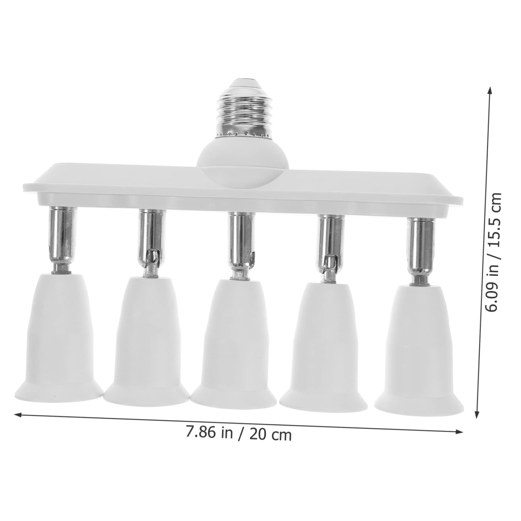 JOEBO Divisor de Casquillo for Bombillas LED Adaptador de Bombilla Divisor de Casquillo de luz Extensor de Casquillo de luz Lámpara E26 Adaptador de Rama de Casquillo de luz Vientiane e27 pbt 5