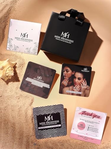 Image of Miss Highness 925 Sterling Pure Silver Ring for Women, Solitaire Rings, Adjustable Size, Daily Wear Silver Jewellery with Certificate of Authenticity, Birthday, Anniversary, Gift for Wife & Girlfriend