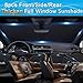 KMF 8pcs Thicken Sun Shades for Tesla Model Y 2020-2024 (Not Juniper) Accessories, Tesla Y Full Car Window Covers Sunshade for Windshield Side Rear, UV Block and Blackout Privacy for Camping Outdoor