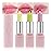BINGBRUSH 3Pcs Ph Lipstick Color Changing,Crystal Jelly Gold Leaf Clear Mood Long Lasting Labiales Lip Care Moisturizer Lip Balm Korean Magic Lip Gloss 24 Hours Lip Tinted Stain Makeup Set for Women