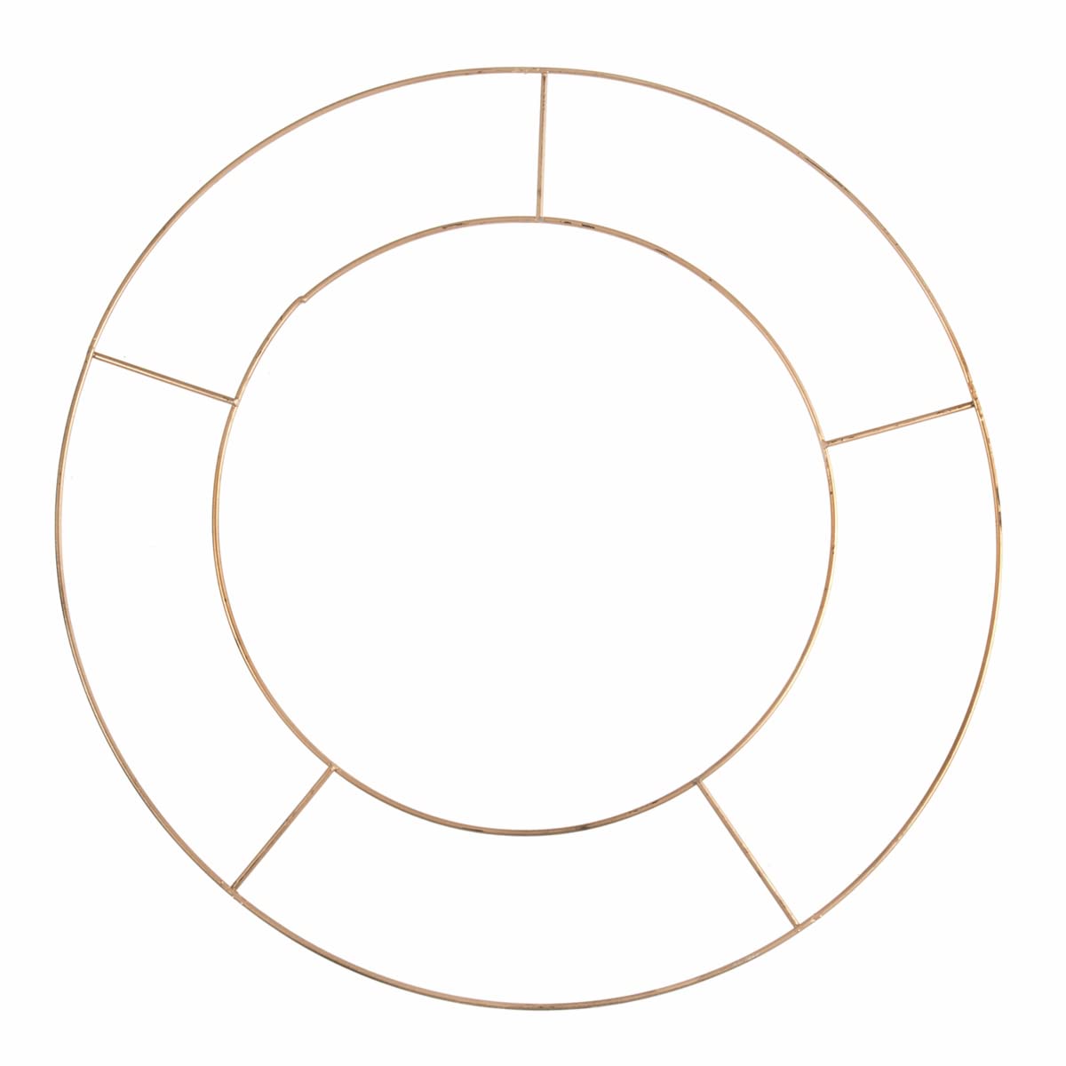 Wreath Base: Wire: 20.3cm: Gold: 3 Pieces