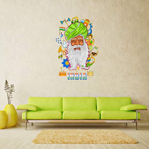Image of Rangoli Vinyl Wall Sticker Self-Adhesive Wall Decor for Home, Office, Bedroom, and Living Room Decor Easy to Apply & Peel. Parent 5, Design-7