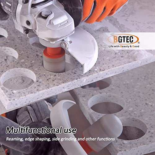 BGTEC Diamond Finger Bit 15mm M14 Thread Vacuum Brazed Diamond Milling Bit Enlarging and Shaping Round Bevel Existing Holes for Tile Stone Porcelain Hard Ceramic Marble Granite Countertop - Image 3