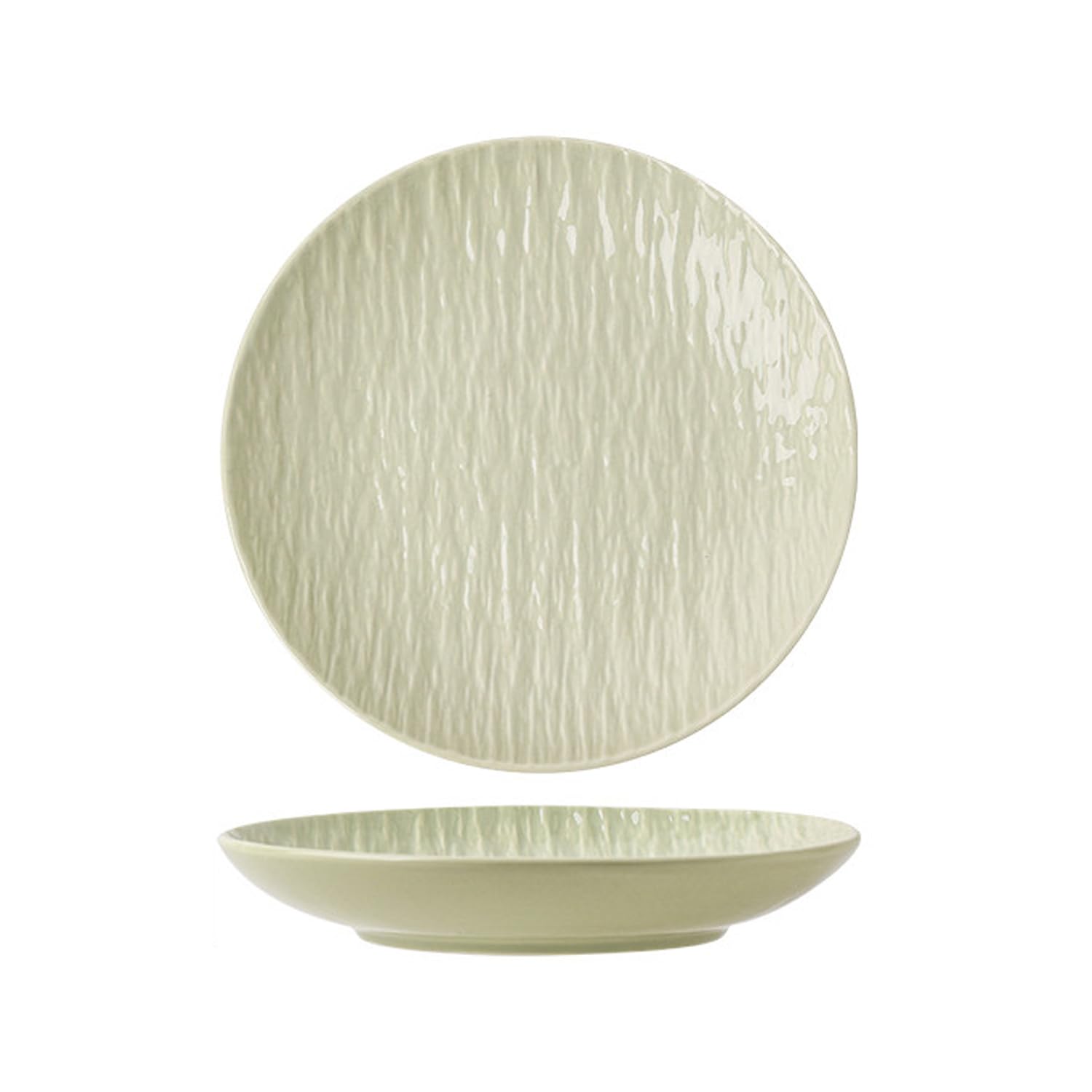 YTSMZX Ceramic Dinner Plate 2 Piece Set (Salad Plates)