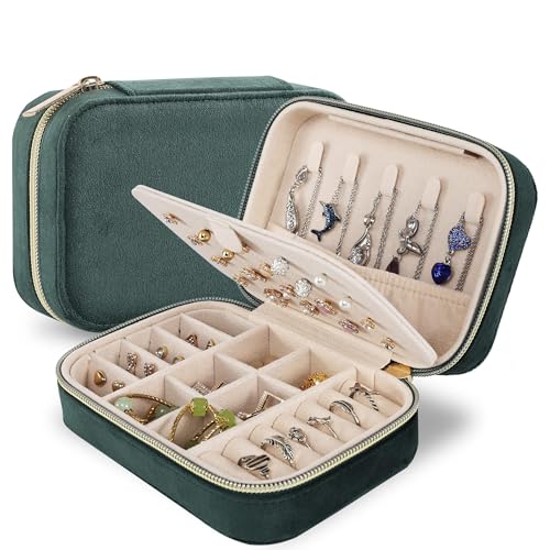 Dajasan Velvet Travel Jewelry Box for Women