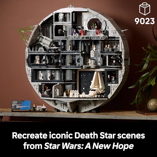 LEGO Star Wars 75419 Death Star Building Set for Adults - Interactive UCS Display Model Kit with 36 Minifigures incl. Luke Skywalker, Han Solo & Darth Vader - Collectible Gift for A New Hope Fans - Image 2